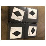 Lot of TrafficMaster Black 24 in. W x 24 in. L x 0.47 in. Foam Interlocking Gym Floor Tiles (6 Tiles/Pack) (24 sq. ft.)  Customer Returns See Pictures