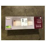 Home Decorators Collection Alberson Collection 3-Light Brushed Nickel LED Vanity Light with Frosted Acrylic Shade    Customer Returns See Pictures