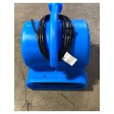 B-Air 1/4 HP Air Mover Blower Fan for Water Damage Restoration Carpet Dryer Floor Home and Plumbing Use in Blue  Customer Returns See Pictures