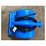 B-Air 1/4 HP Air Mover Blower Fan for Water Damage Restoration Carpet Dryer Floor Home and Plumbing Use in Blue  Customer Returns See Pictures