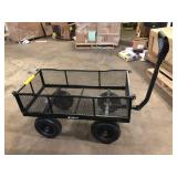 GORILLA CARTS 1,200 lb. Heavy-Duty Steel Utility Garden Cart, 6 cu. ft. Capacity, 13 in. Pneumatic Wheels, 2-in-1 Pull or Tow Handle     Customer Returns See Pictures