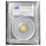 1/25TH TROY OZ .9999 PURE GOLD 2008 AUSTALIAN KOALA PCGS GEM PROOF DCAM