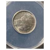 1996-D US JEFFERSON NICKEL ANACS MS64 6 STEPS