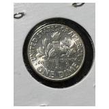 1957 US ROOSEVELT DIME AU