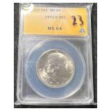 1971-D US KENNEDY HALF DOLLAR ANACS MS64