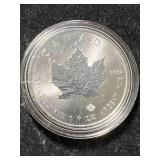 2021 CANADIAN MAPLE LEAF 1 TROY OZ .9999 FINE SILVER IN AIRTITE