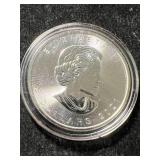 2021 CANADIAN MAPLE LEAF 1 TROY OZ .9999 FINE SILVER IN AIRTITE