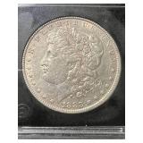1883 US MORGAN SILVER DOLLAR SLABBED VG