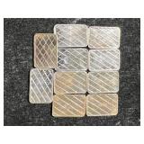 10 GRAMS .999 FINE SILVER FRACTIONAL BARS