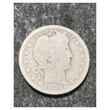 1906 US BARBER QUARTER