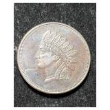 1 TROY OZ .999 FINE SILVER INDIAN ROUND