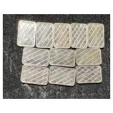 11 GRAMS .999 FINE SILVER FRACTIONAL BARS