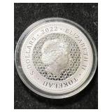 1 TROY OZ .999 FINE SILVER 2022 TOKELAU ROUND IN AIRTITE