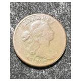 1802 US FLOWING HAIR LARGE CENT VF