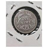 1916 US BARBER DIME