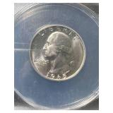 1965 PROOF WASHINGTON QUARTER ANACS SP67