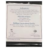 1 TROY OZ .999 FINE SILVER ANGEL ROUND WITH CERTIFICATE