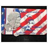 FIRST YEAR ALL MINT SET OF 1979 SUSAN B. ANTHONY DOLLARS