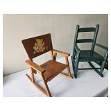 Pair of Vintage Child’s Rocking Chairs