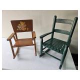 Pair of Vintage Child’s Rocking Chairs