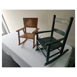 Pair of Vintage Child’s Rocking Chairs