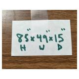 Vintage Wooden China Cabinet with Glass Doors