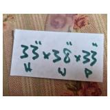 Floral Upholstered Armchair with Matching Ottoman