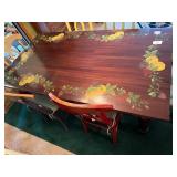 Dining Room Table with 6 Shabby Chic Painted Chairs