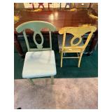 Dining Room Table with 6 Shabby Chic Painted Chairs