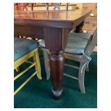 Dining Room Table with 6 Shabby Chic Painted Chairs