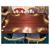Dining Room Table with 6 Shabby Chic Painted Chairs