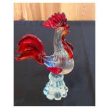 Collection of Decorative Glass and Ceramic Items with Doily Inc Enesco Musical Eagle Playing "Born Free"
