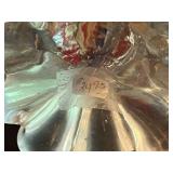 Collection of Decorative Glass and Ceramic Items with Doily Inc Enesco Musical Eagle Playing "Born Free"