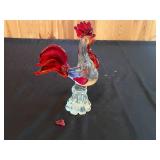 Collection of Decorative Glass and Ceramic Items with Doily Inc Enesco Musical Eagle Playing "Born Free"