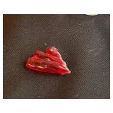 Collection of Decorative Glass and Ceramic Items with Doily Inc Enesco Musical Eagle Playing "Born Free"