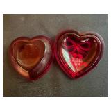 Fenton Glass Bear, Beautiful Antique Pink Glass Basket in Stand & Misc Crystal and Glass Decor Pieces