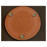 Fenton Glass Bear, Beautiful Antique Pink Glass Basket in Stand & Misc Crystal and Glass Decor Pieces