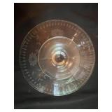 Vintage Crystal Glassware Set with Pedestal Covered Cake Plate (new), Basket, and Plates