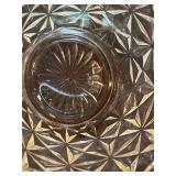 Vintage Crystal Glassware Set with Pedestal Covered Cake Plate (new), Basket, and Plates