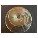 Vintage Crystal Glassware Set with Pedestal Covered Cake Plate (new), Basket, and Plates