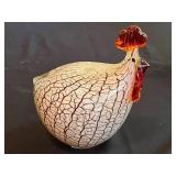 VTG Fenton Cranberry Glass 7" Ruffle-Top CRUET w/ Stopper & Assorted Decorative Glass Items