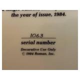 Fenton Cranberry Opalescent Hobnail Cruet & VTG Collection of Decorative Plates and Figurines Including Frances Hook Numbered Plate and Willow Tree "Courage"