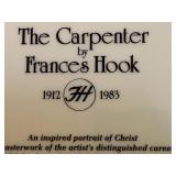 Fenton Cranberry Opalescent Hobnail Cruet & VTG Collection of Decorative Plates and Figurines Including Frances Hook Numbered Plate and Willow Tree "Courage"