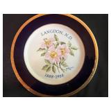 Fenton Cranberry Opalescent Hobnail Cruet & VTG Collection of Decorative Plates and Figurines Including Frances Hook Numbered Plate and Willow Tree "Courage"