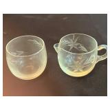 Fenton Cranberry Opalescent Hobnail Cruet & VTG Collection of Decorative Plates and Figurines Including Frances Hook Numbered Plate and Willow Tree "Courage"