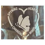 Fenton Cranberry Opalescent Hobnail Cruet & VTG Collection of Decorative Plates and Figurines Including Frances Hook Numbered Plate and Willow Tree "Courage"