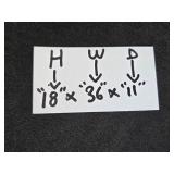 Wooden Bench with Checkerboard Design and Heart Cutouts