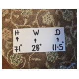 Large Wooden Bookshelf with Five Shelves - contents on shelves not inc