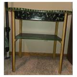Hand-Painted Accent Table with Drawer