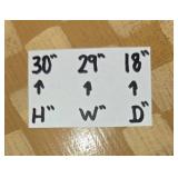 Hand-Painted Accent Table with Drawer